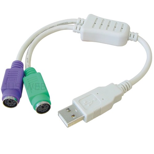 Usb stecker auf ps 2 - stecker, 2x