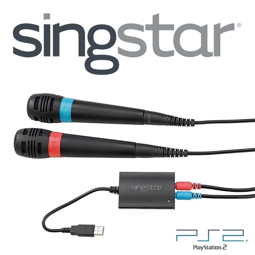 Zwei singstar mikrofone mit - mikrofone,